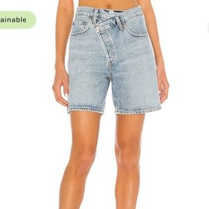 Agolde cross cross shorts in momentum